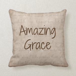 Amazing Grace Throw Pillow