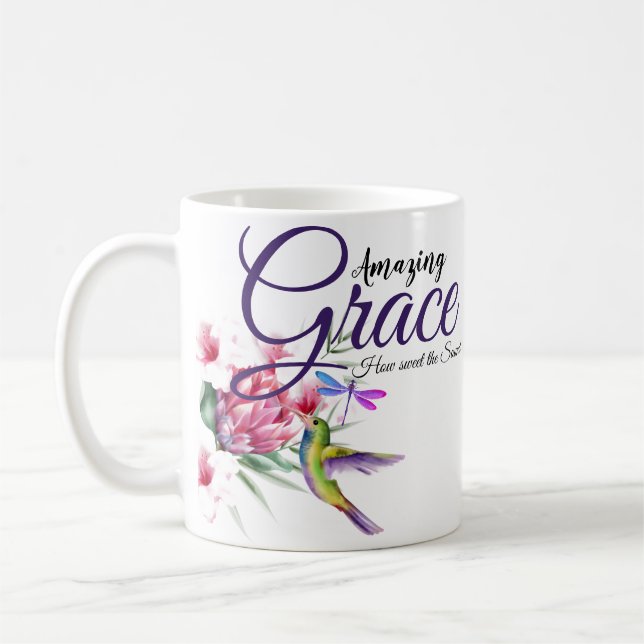Amazing grace Tropical bird   Coffee Mug (Left)