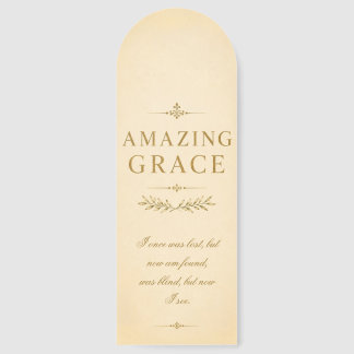 Amazing Grace Vintage Christian Bookmark | Elegant