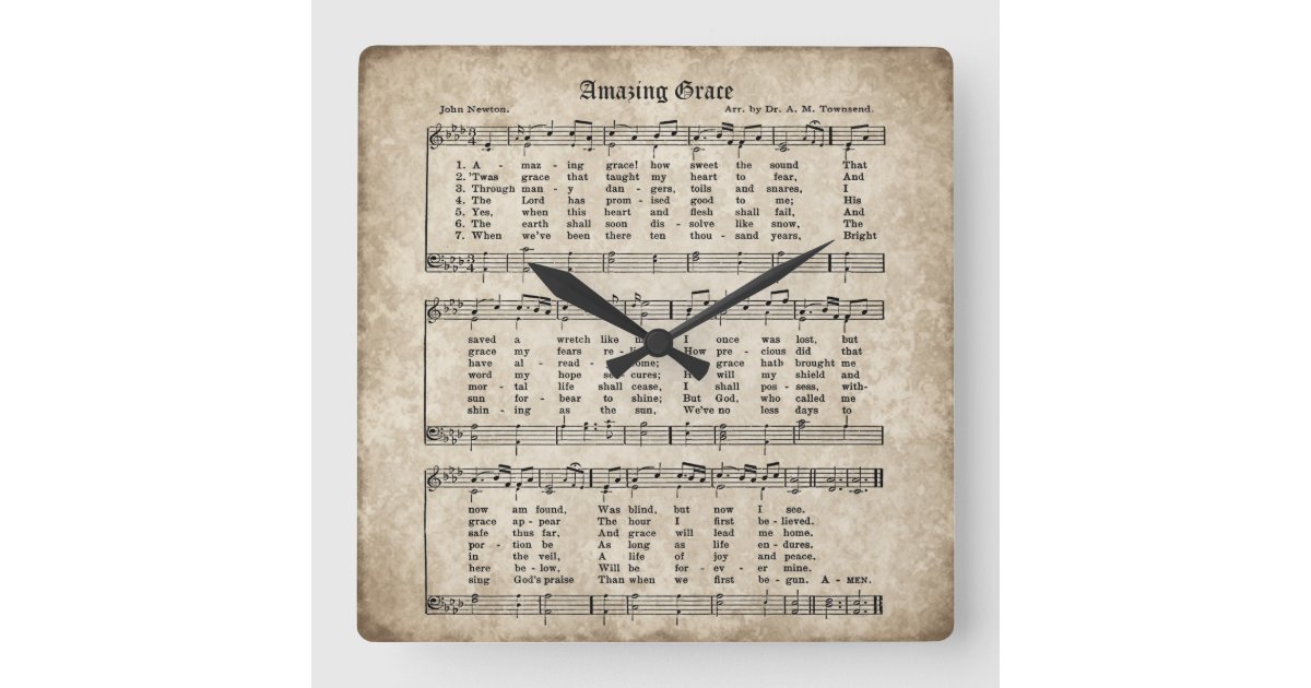 antique hymn sheet music