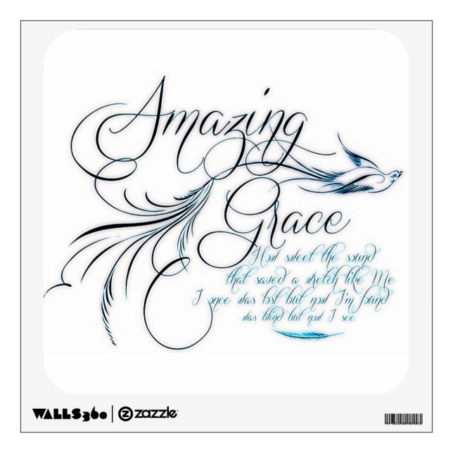 Amazing Grace Wall Decal (Front)