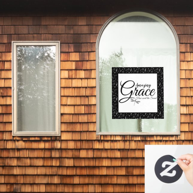Amazing Grace  Window Cling (Home Window)