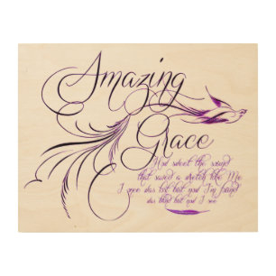 Amazing Grace Wood Wall Art