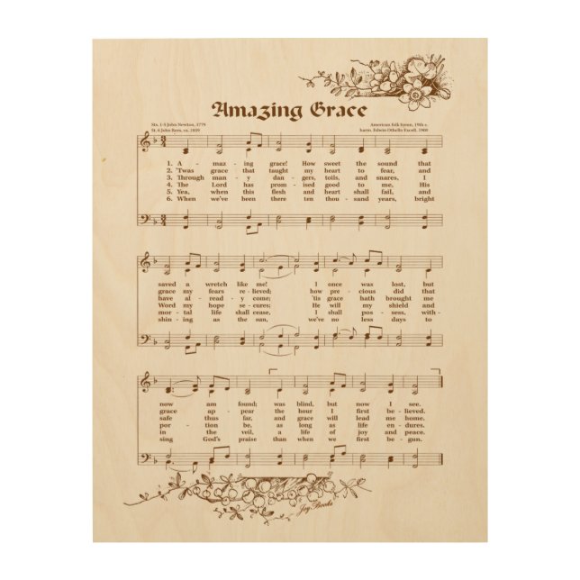 Amazing Grace Wood Wall Art 11x14 (Front)