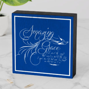 Amazing Grace Wooden Box Sign