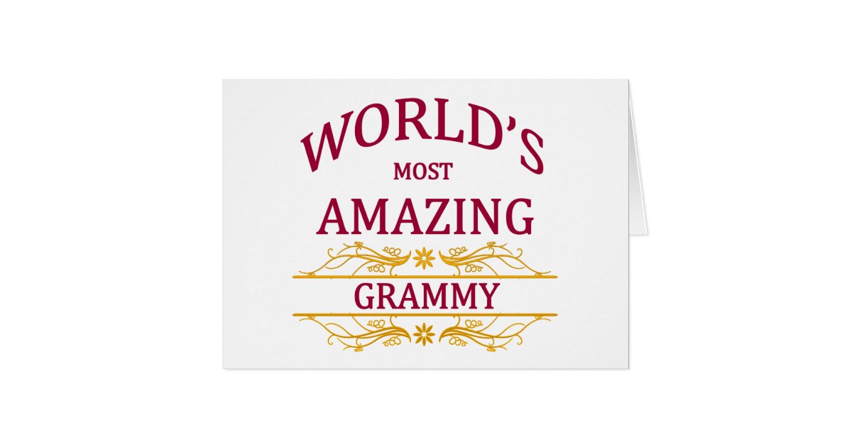 Amazing Grammy Card | Zazzle