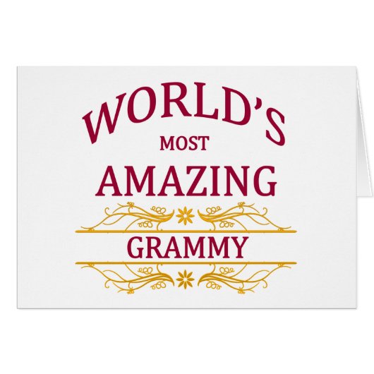 Amazing Grammy Cards (Front Horizontal)