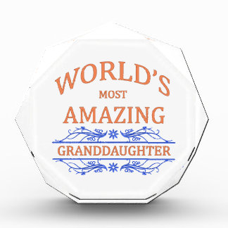 Amazing Granddaughter Acrylic Award