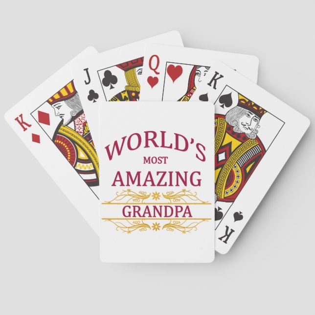 Amazing Grandpa Poker Cards (Back)