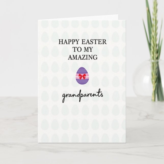 Amazing Grandparents Easter Card (Front)