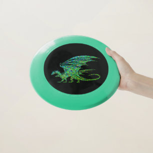 Amazing Green Dragon Mosaic Wham-O Frisbee