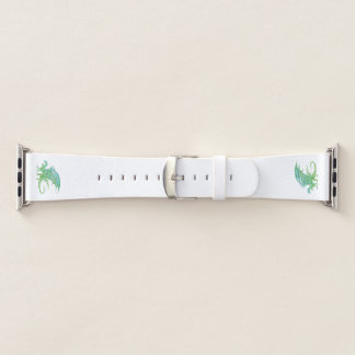 Amazing Green Mosaic Dragon Apple Watch Band