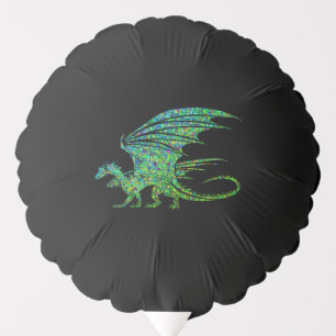 Amazing Green Mosaic Dragon Balloon