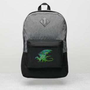 Amazing Green Mosaic Dragon Port Authority® Backpack