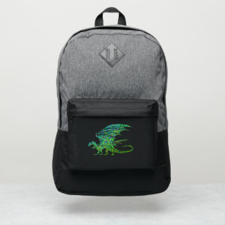 Amazing Green Mosaic Dragon  Port Authority® Backpack