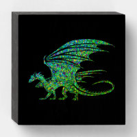 Amazing Green Mosaic Dragon