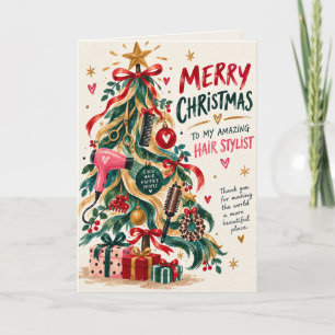 Amazing Hair Stylist Christmas Card