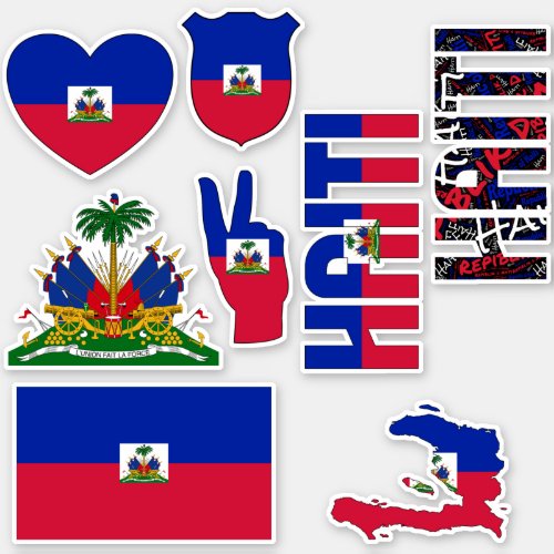 Amazing Haiti Shapes National Symbols Sticker