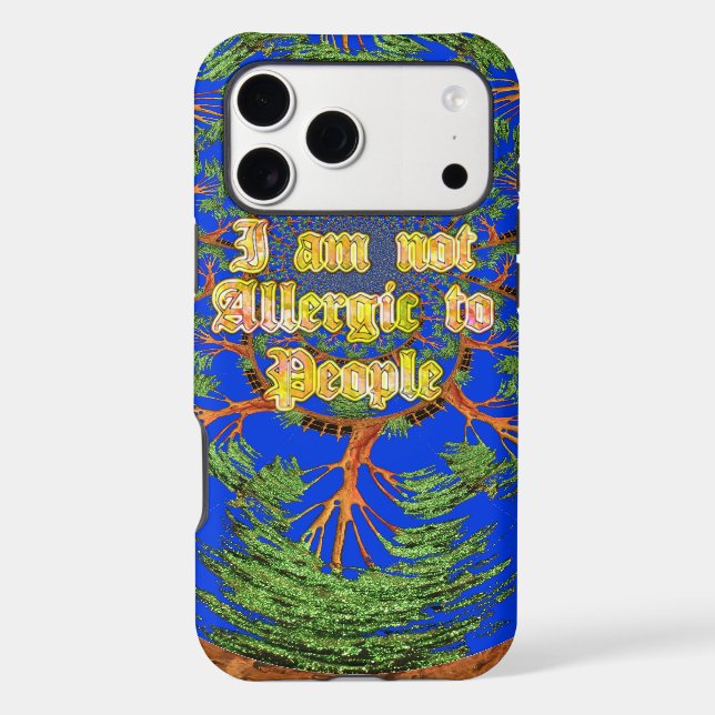 Amazing Hakuna Matata I am not allergic to people  Case-Mate iPhone Case (Back)