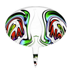 Amazing Hakuna Matata Whirl Art Print Cake Topper