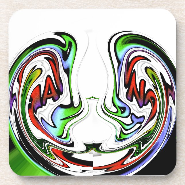 Amazing Hakuna Matata Whirl Art Print Drink Coaster (Front)