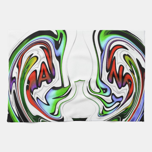 Amazing Hakuna Matata Whirl Art Print Kitchen Towel (Horizontal)