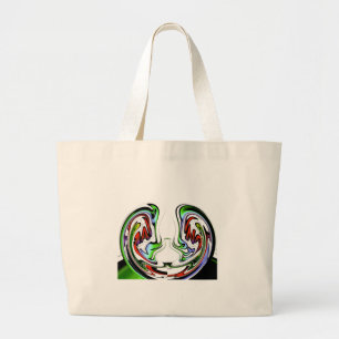Amazing Hakuna Matata Whirl Art Print Large Tote Bag