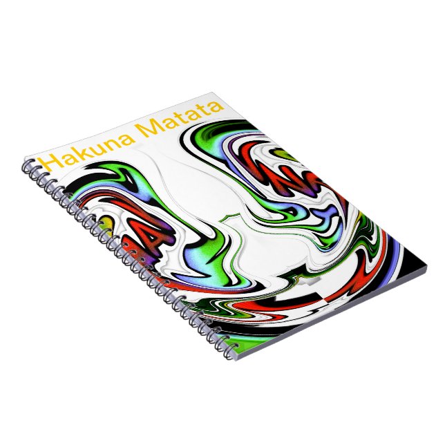 Amazing Hakuna Matata Whirl Art Print Notebook (Right Side)