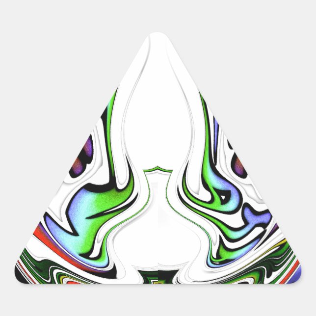 Amazing Hakuna Matata Whirl Art Print Triangle Sticker (Front)