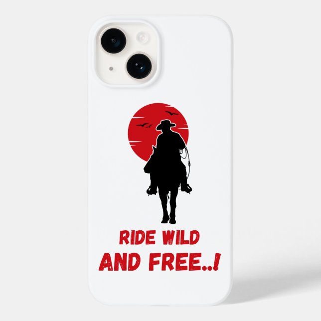 Amazing horseback riding phone case (Back)
