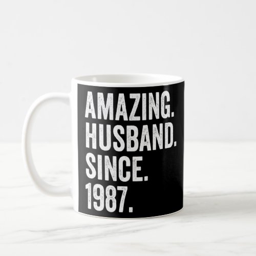 Amazing Husband Since 1987 35th Wedding Anniversar Coffee Mug