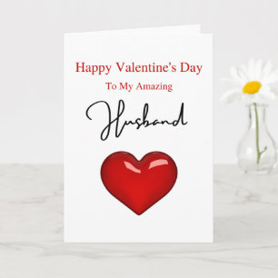 Amazing Husband Valentine's Day Card