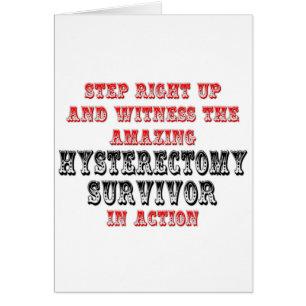 Amazing Hysterectomy Survivor In Action Cards