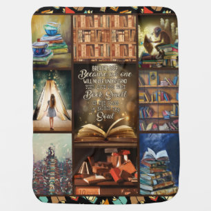 Amazing I Love Books Blanket Gift Reading Book