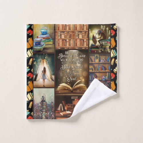 Amazing I Love Books Blanket Gift Reading Book Wash Cloth