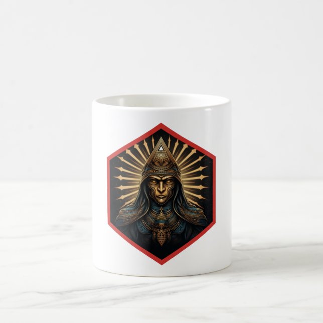 Amazing Illuminati Fantasy Portrait Coffee Mug (Center)