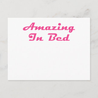Amazing In Bed Postcard