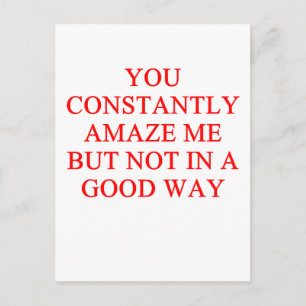 amazing insult postcard