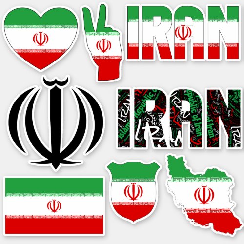 Amazing Iran Shapes National Symbols Sticker
