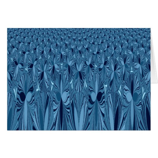 Amazing Iridescent Blue Kaleidoscope Art (Front Horizontal)