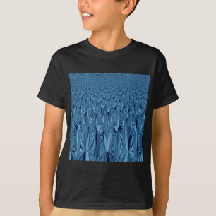 Amazing Iridescent Blue Kaleidoscope Art T-Shirt