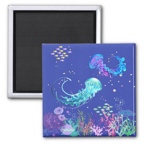 Amazing Jellyfish Underwater Door Decoration Magnet