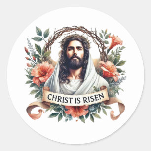 Amazing Jesus Easter religious Classic Round Sticker