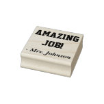 [ Thumbnail: "Amazing Job!" Acknowledgement Rubber Stamp ]