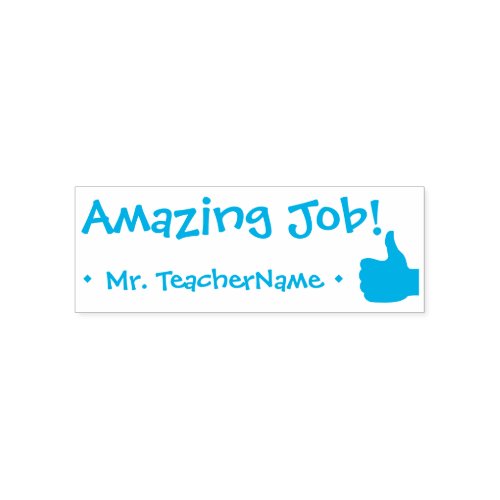 Amazing Job  Custom Teacher Name Self_inking Stamp