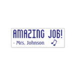 [ Thumbnail: "Amazing Job!" Educator Rubber Stamp ]