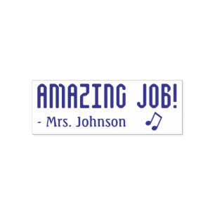 "AMAZING JOB!" Educator Rubber Stamp