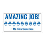 [ Thumbnail: "Amazing Job!" School Teacher Rubber Stamp ]