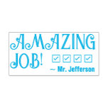 [ Thumbnail: "Amazing Job!" + Tutor Name Rubber Stamp ]