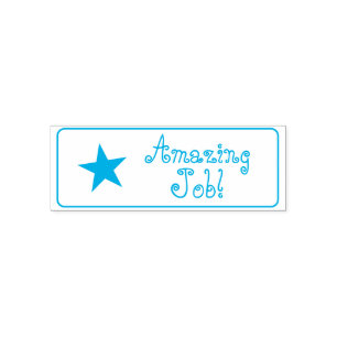 "Amazing Job!" Tutor Rubber Stamp